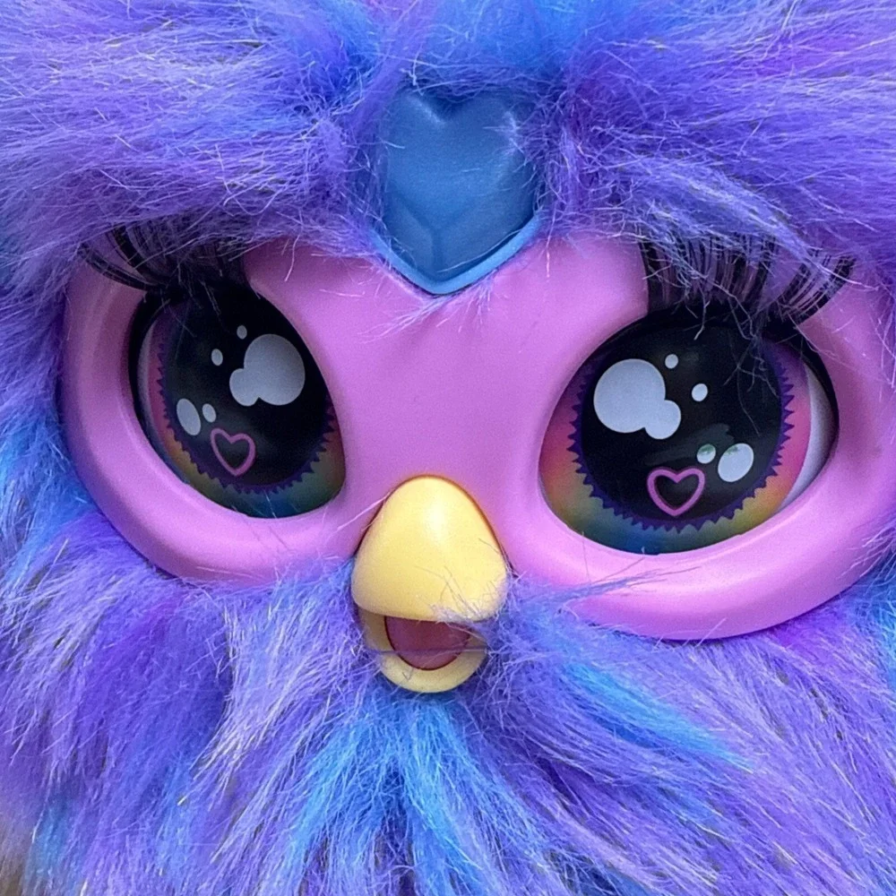 Hasbro Furby 2023‎ Interactive Purple And Blue Talks Ears Move/Light Up- Tested